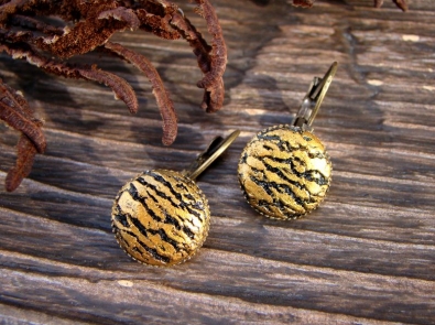 серьги кракелюр