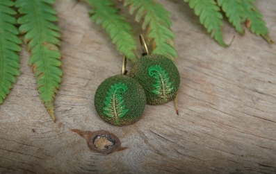 Серьги в технике филигрань