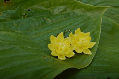 Серьги цветы