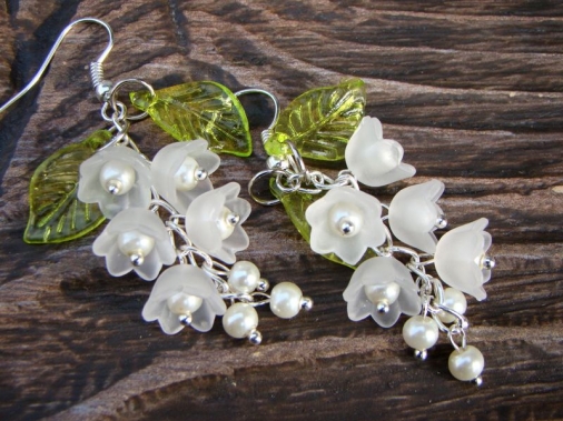 серьги ландыши