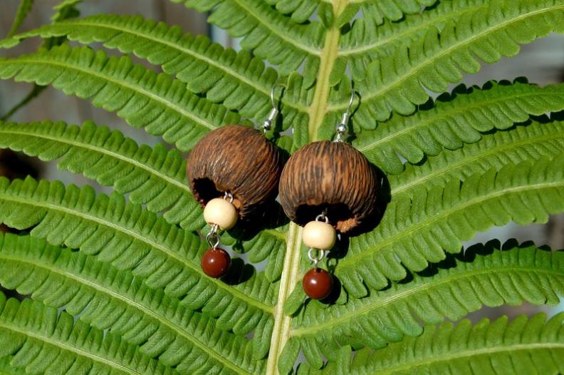 серьги орешки
